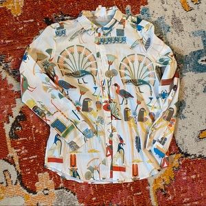 NWOT Sezane Pierro Shirt in Egypt Print